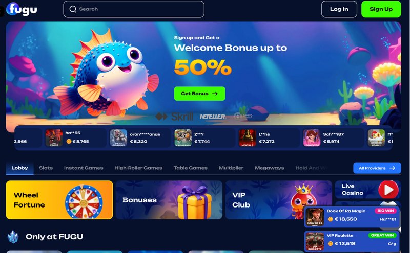 Fugu Casino - Ein neuer Online Glücksspiel-Ort für Deutschland Entdecken, fugu casino online